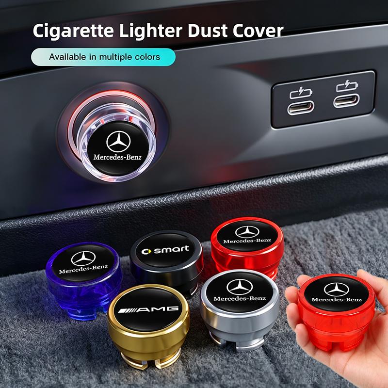 1Pcs Car Cigarette Lighter Plug Button Dustproof Cover Accessorie For Mercedes Benz AMG W203 W205 W206 W211 W220 W212 W201 GLB. JR9