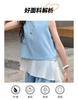Girls' Set 2026 Summer New Children's Casual Sleeveless Patchwork Top Korean Wide Leg Pants Two-Piece Set Summer