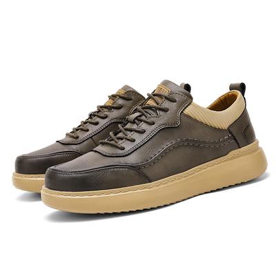 Men Leather Shoes Men Slip On Business Casual Leather Shoes Comfortable Fashion Casual Male Shoes