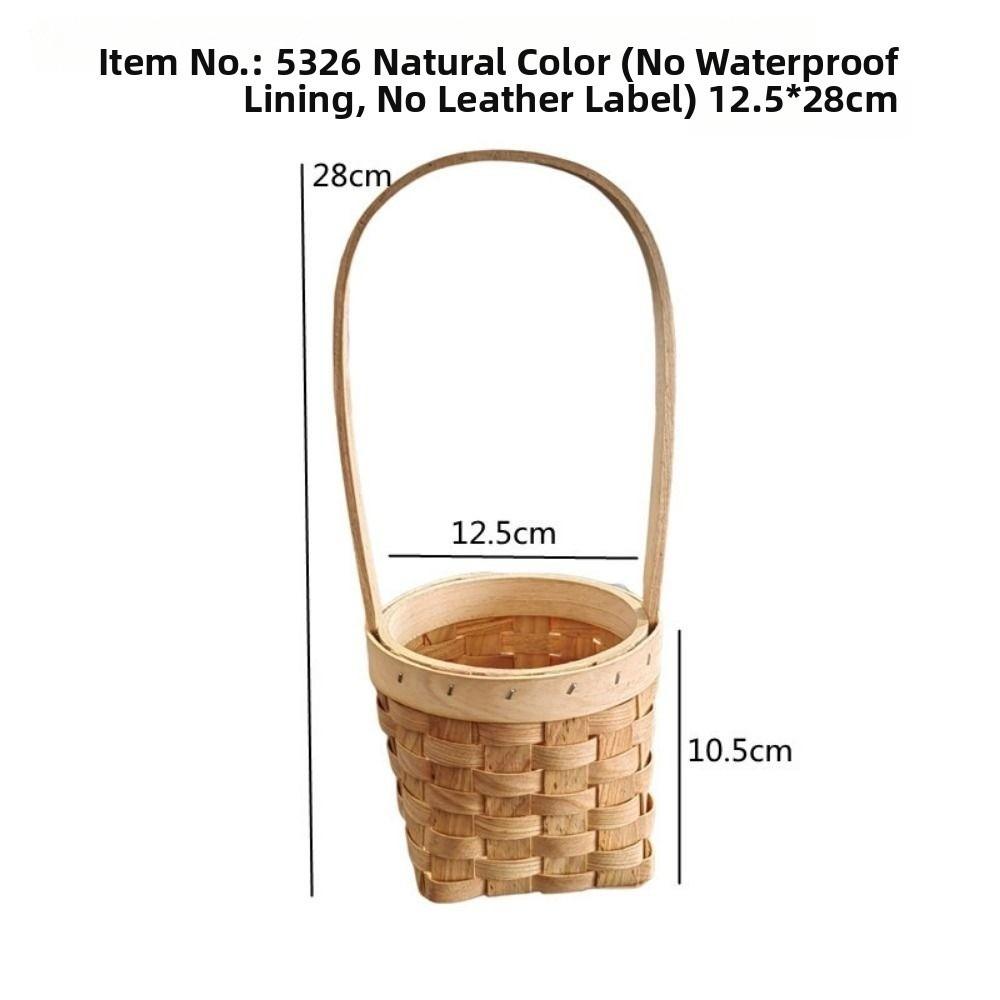 with Handle Imitation Rattan Handhold Household Braid Storage Baskets Living Room Decoration