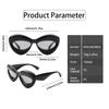 Vintage Brand Designer  Cat Eye Sunglasses Women For Men Sun Glasses Luxury Shades Big Frame Trending Lipe Oversized Eyeglass