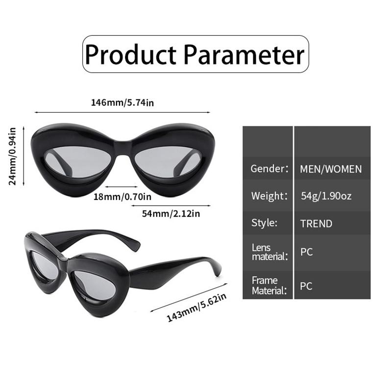 Vintage Brand Designer  Cat Eye Sunglasses Women For Men Sun Glasses Luxury Shades Big Frame Trending Lipe Oversized Eyeglass