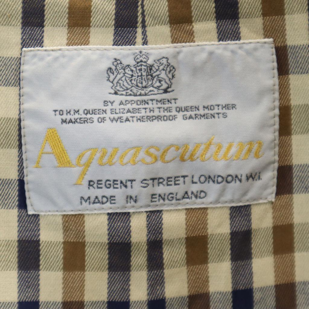 Aquascutum 80s Vintage Stainless Collar Coat Navy Men's Used