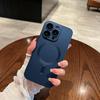 (blue, For iPhone 12) Luxury Magsafe Wireless Charge Case For Phone case Soft Magnetic Bumper Cover