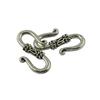 50 Stück tibetisches Silber mit S-Hakenverschluss für Halsketten und Schmuckherstellung, 21 x 14 mm