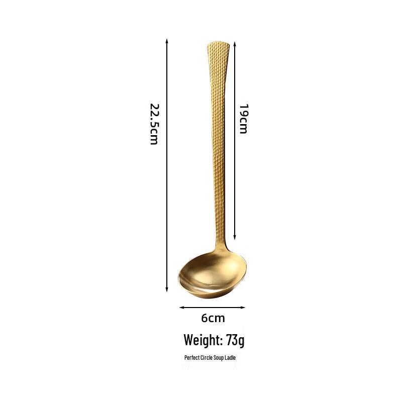 Hammered 304 Stainless Steel Serving Spoon