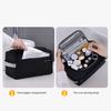 Wasserdichte Reise-Kulturbeutel für Männer Frauen Weit zu öffnende aufblasbare Kosmetik-Make-up-Organizer-Tasche mit Griff für Shampoo Conditioner Make-up-Zubehör