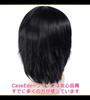 CaseEden Cosplay Wig, Premium Short Hair, 35cm, Black, 6065