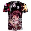 Trendy Anime T-shirt Men/Women Demon Slayer Kimetsu No Yaiba 3D Printed T-shirt Casual Tees