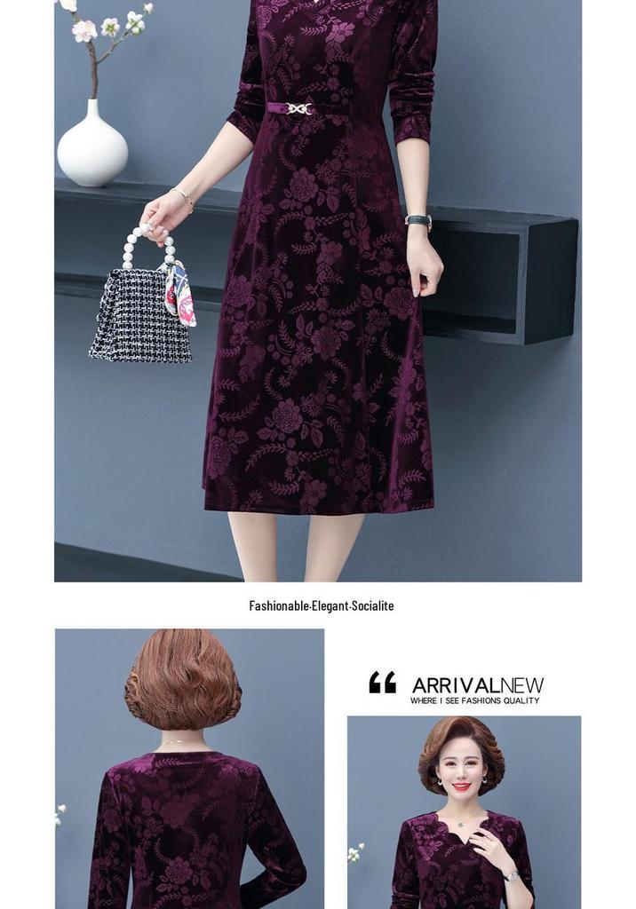 Rochie de nuntă elegantă pentru Mama Miresei/Ginerelui pentru Primăvară și Toamnă - Fustă Formală Stilată pentru Femei Peste 50 de Ani