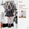 Halloween Costume Cross Nun Costume Vampire Dark Goth Ghost Dress Carnival Costume