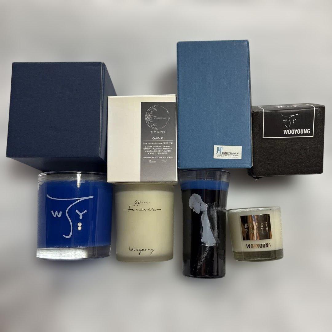 

[USED] 2PM / 2PM Wooyoung Concert Merchandise Candles (Set of 4)
