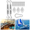 Stainless Steel Hardware Kit Screw Rhombus Hook Spring Buckle Shade Sail Accessory