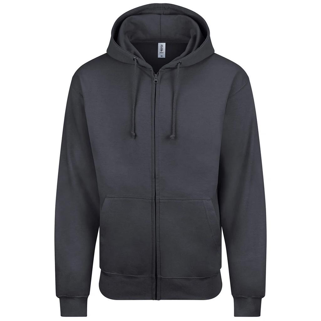 Awdis Mens Plain Full Zip Hoodie