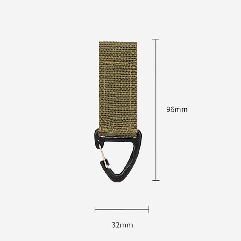Nylon Gurtband Karabiner Handschuhhaken Outdoor Taktischer Handschuh Kletterseil Verlustsicher Camping Hängeschnalle Werkzeug