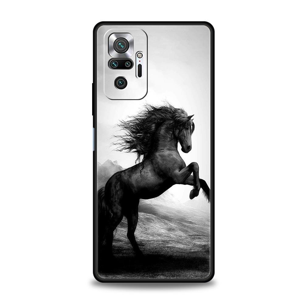 Running Horse Animal Phone Case For Xiaomi Redmi Note 13 12 5G 11 10 Pro Plus 4G 9S 9 8 7 9T 13C 10C 9C 9A Soft Silicone Cover