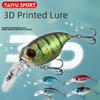 Professional Plastic Fishing Lure 5 Colors 3D Printed Floating Minnow Baits 5.8cm 6g Artificial Lures Fishing