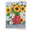 Diamond Mosaic Welcome Text Full Drill Square Diamond Embroidery Flower Needlework Beaded Mosaic Bird 5D DIY Home Decor