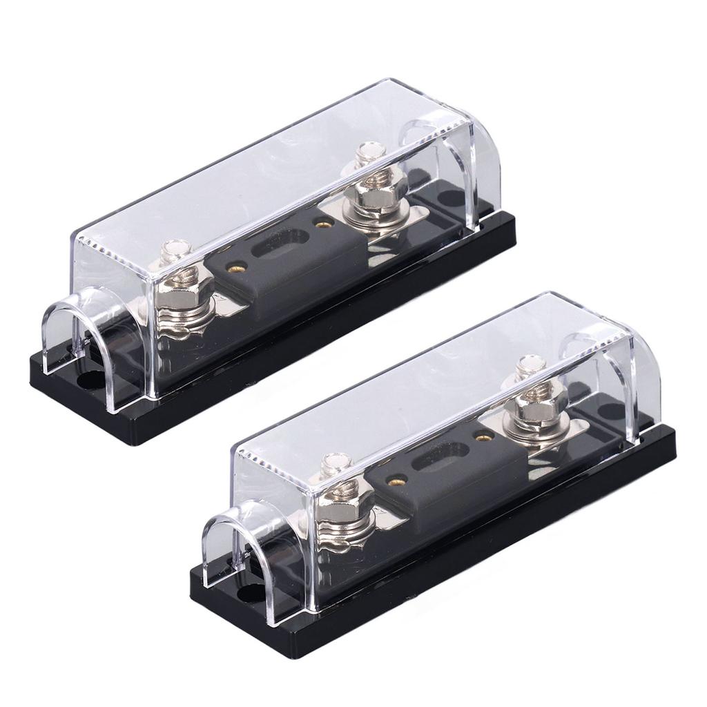 2 Stück Audio-Sicherungshalter 250A 48V Stereo-Video-System ANL-Sicherungsblock für Wohnmobile Yachten Schiffe Landwirtschaftliche Fahrzeuge