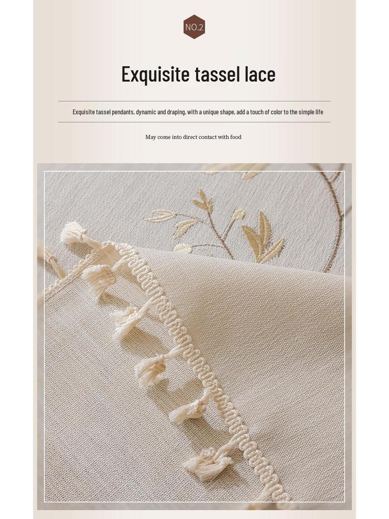 Față de masă impermeabilă și rezistentă la praf din bumbac-in de stil nordic - Rectangulară, Husă rezistentă la uzură pentru măsuță de cafea