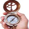Brass Sundial Push Open Compass Steampunk Accessory  Unique Gift for Men  Beautiful Handmade Sundial Clock  for Him  Decor
