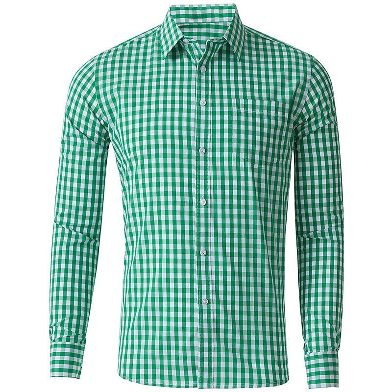 Camisa de Manga Larga para Hombre Casual Cuadros Color Verano Impresión 3D Camisa con Cuello Solapa Verano Nueva Moda Ropa Casual para Hombre Unisex Tops