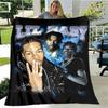 Hip -hop Singer Lil Baby Printing Blanket Children's Warm Blanket T Flange Blanket Home Travel Blanket Bed Linings Birthday Gift