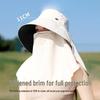 Large Brim UV Protection Ponytail Sun Hat