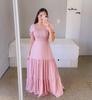 2025 Spring/Summer European & American Women's One-Shoulder Floral Long Fairy Dress