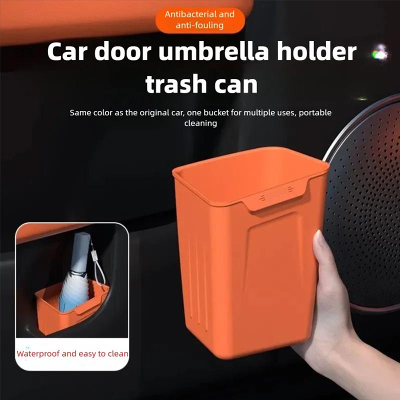 For Lixiang LI L6 L7 L8 L9 Car Storage Box Waterproof Door Trash Can Umbrella Storage Organizer Silicone Interior Accessories