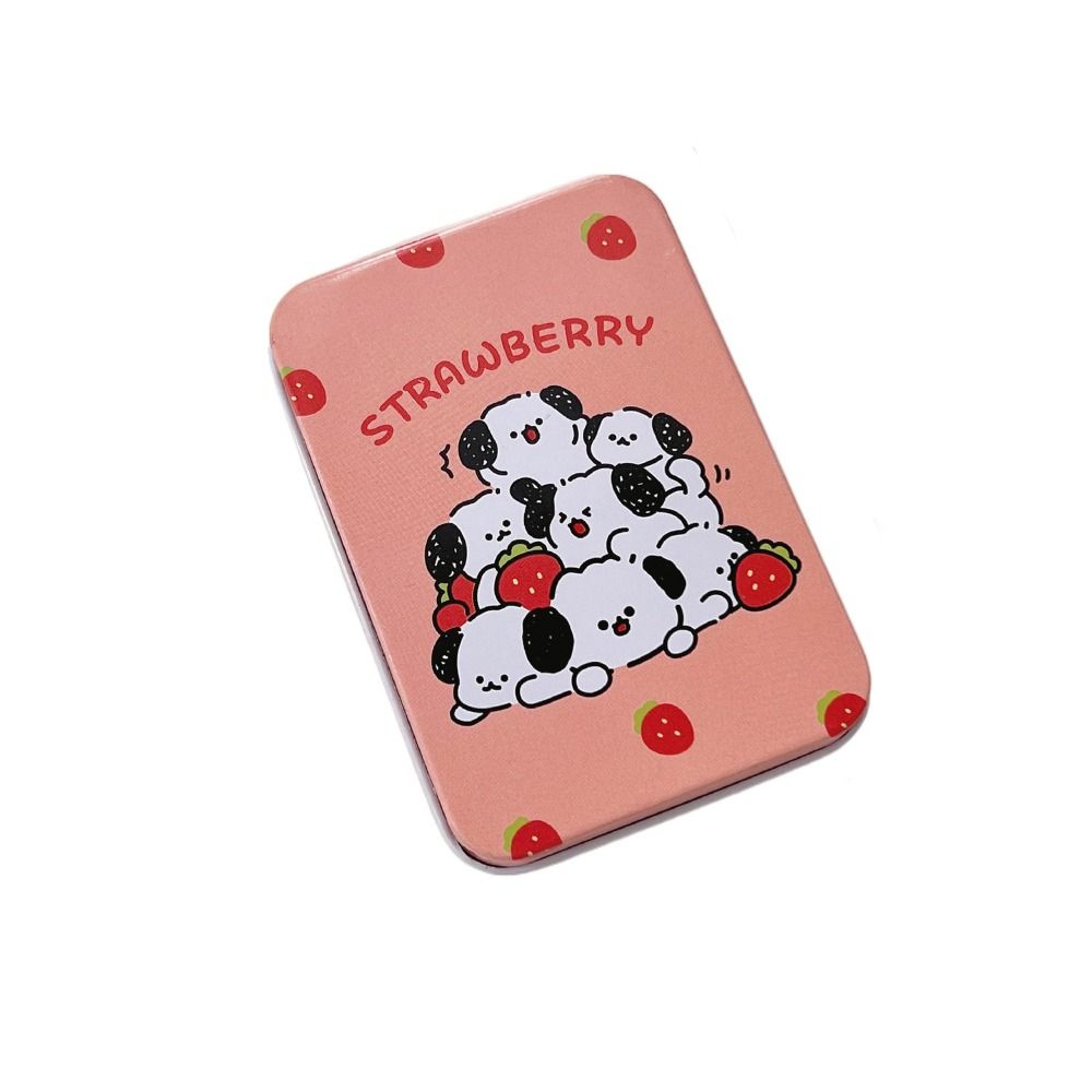 Rectangular Tinplate Box Cartoon Small Box Decoration Cute Storage Box  Jewelry