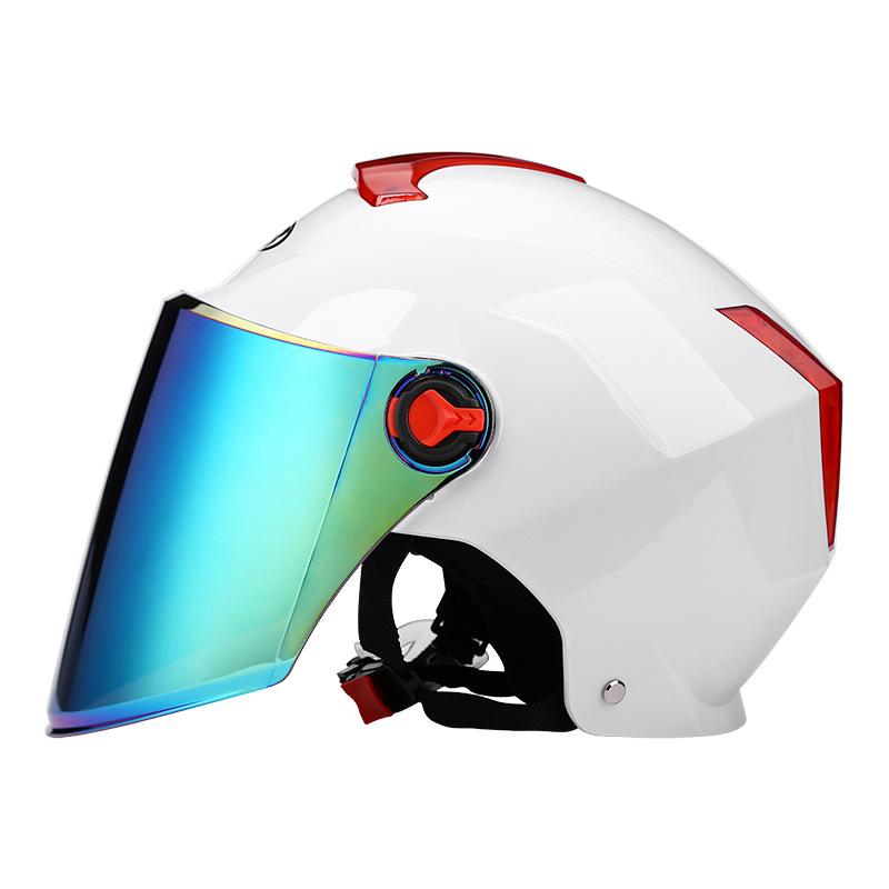 

Двойная линза солнцезащитный шлем шлем для верховой езды шлем для мотоцикла шлем для электромобиля защитный шлем Color long lens