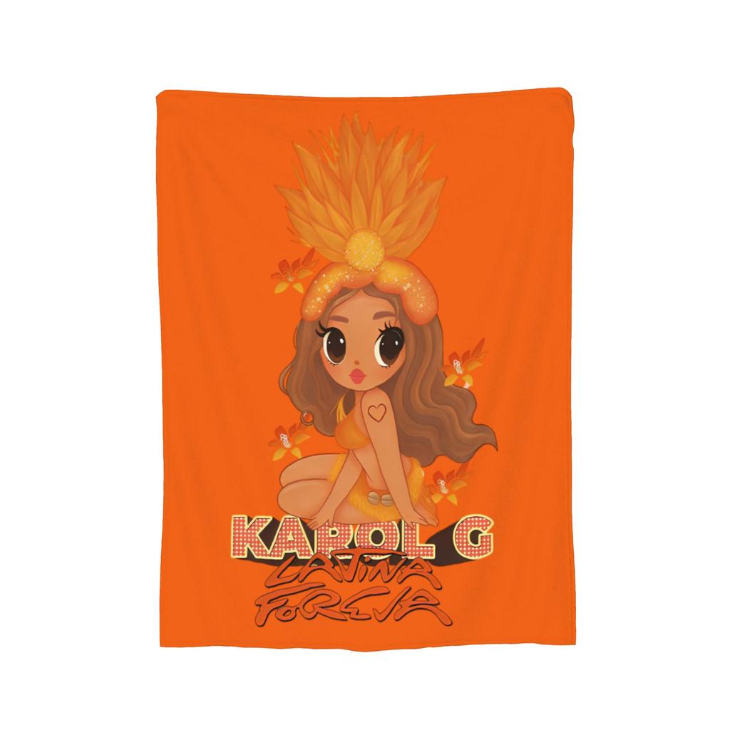 Karol G Tropicoqueta Album Blanket Coral Fleece Plush Printed Multifunction Warm Throw Blankets for Bedding Car Quilt