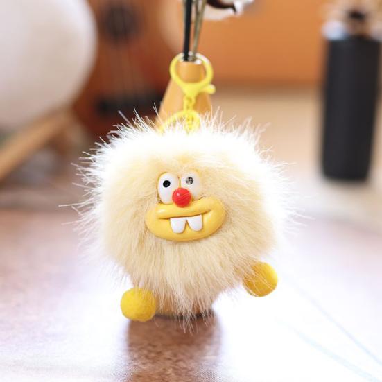 Doll Pendant Keychain Eggette Shape Plush Doll Lightweight Key Holder Easy to Carry Keychain Backpack Accessories