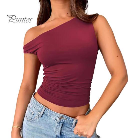 

Женский летний жилет с косым воротником, пуловер без рукавов, однотонный, приталенный, с асимметричным вырезом, камзол M красный