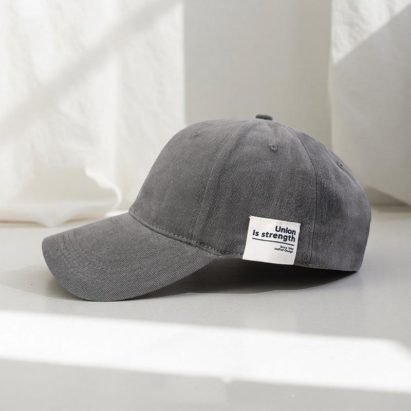 Fashion Small Cloth Standard Polished Baseball Cap Spring and Autumn Sky Green Men and Women Versatile Street Shading Shows Small Face