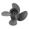 Außenborder-Propeller Hoher Schub 4 Blätter 13 Zähne Aluminiumlegierung Passend für 35-60 PS Motor