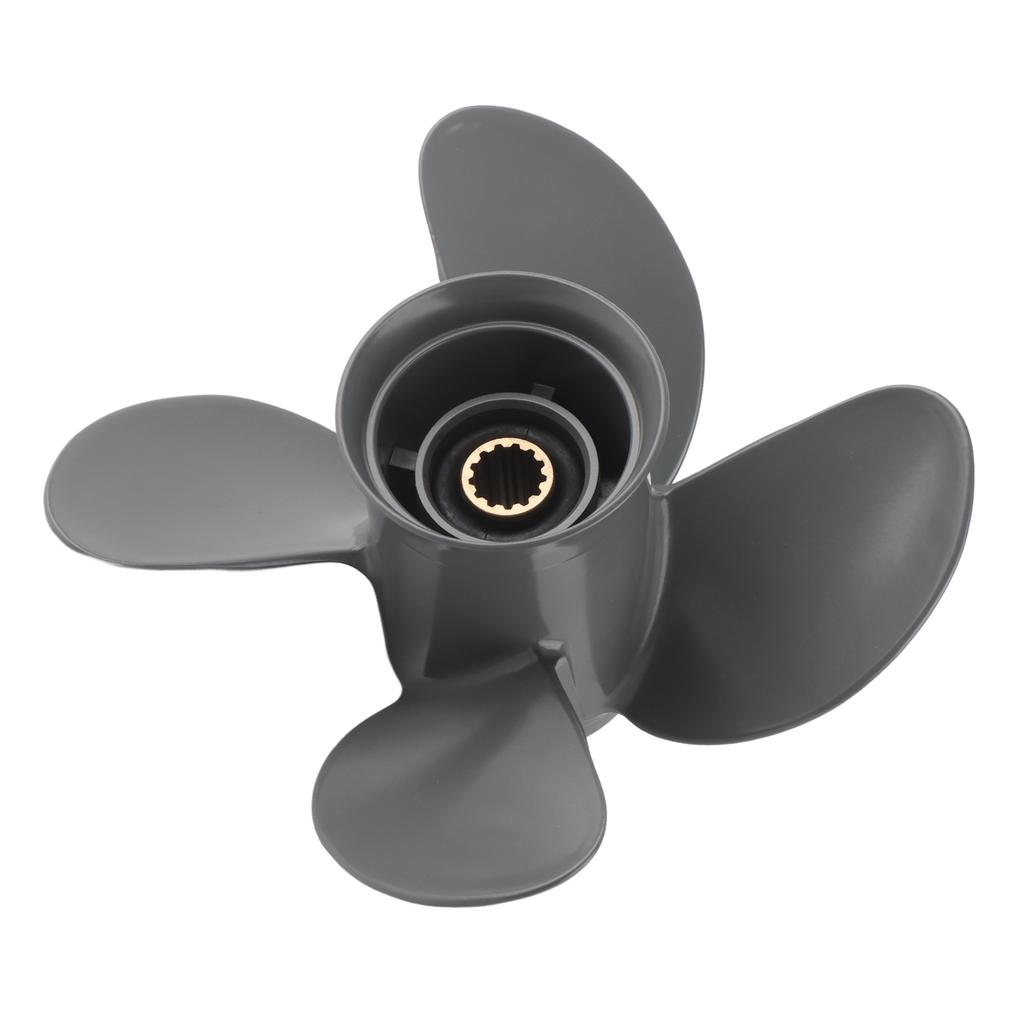 Außenborder-Propeller Hoher Schub 4 Blätter 13 Zähne Aluminiumlegierung Passend für 35-60 PS Motor