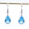 Stainless Steel Water Drop Zircon Earrings - Trendy, Colorful, Hot Selling