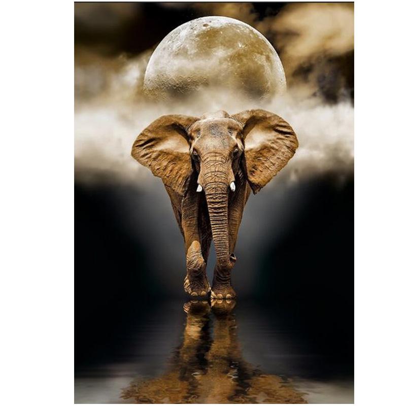 Nordic Creative Elephant Wall Paintings Print On Canvas Art Prints Animals Black And White Animals Wall Pictures For Living Room