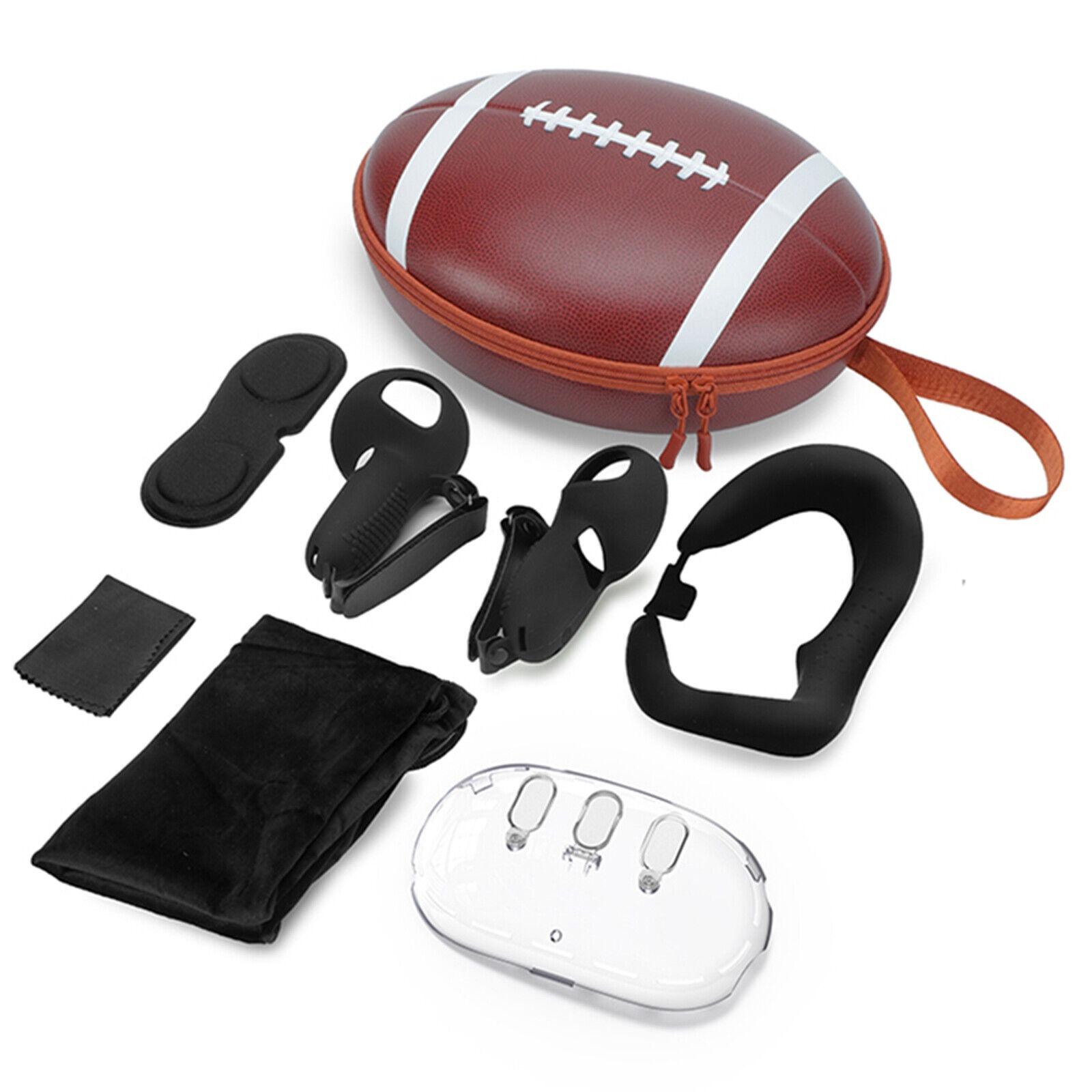 

Чехол для переноски Meta Quest 3 Hard Shell Case VR Gaming Helmet 8 в 1 Anti-Drop Lens Protector для хранения в дороге Package:28.8*23*12cm темно-коричневого