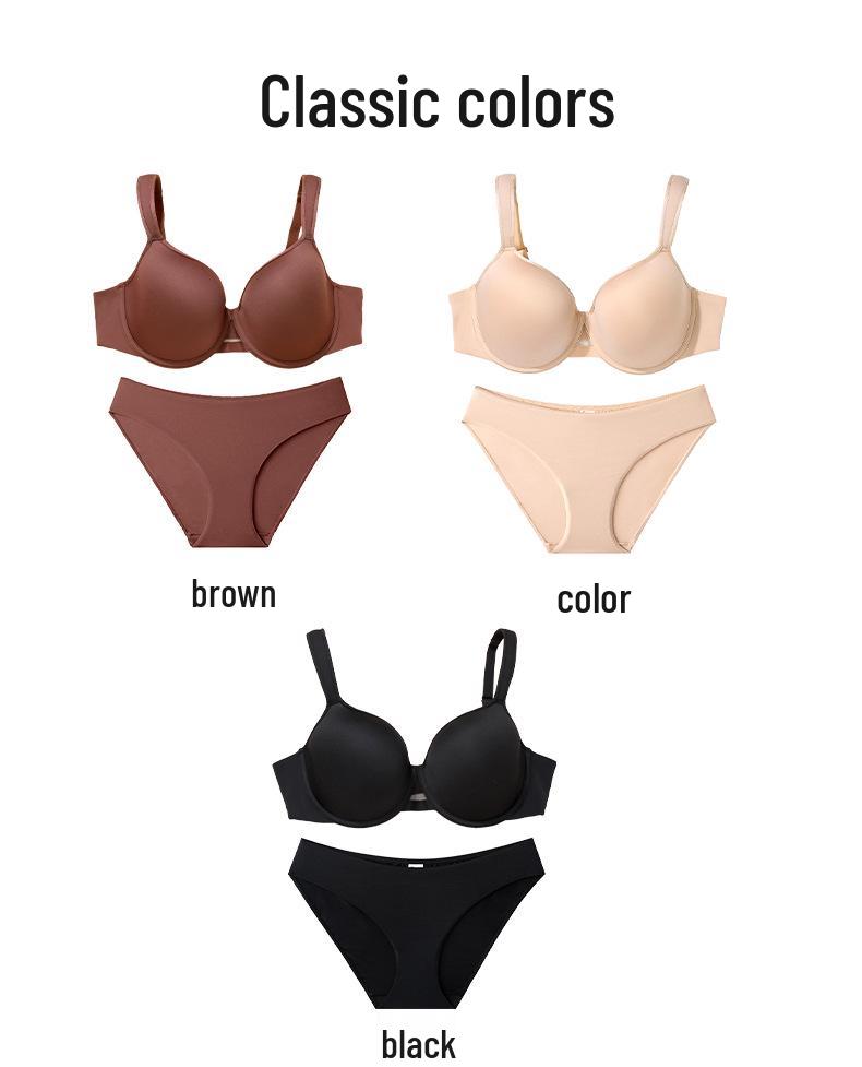 Übergröße Nahtloses Vollschalen-BH-Set - Hebt & Formt, Atmungsaktiv, Anti-Erschlaffung.