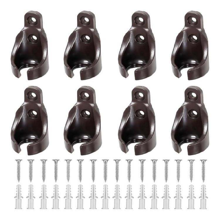 

8Pcs Bungee Ball Receivers Brackets,Bungee Cord Replacement Parts for Exterior Outdoors Sun Shades,Roller up Blinds 1