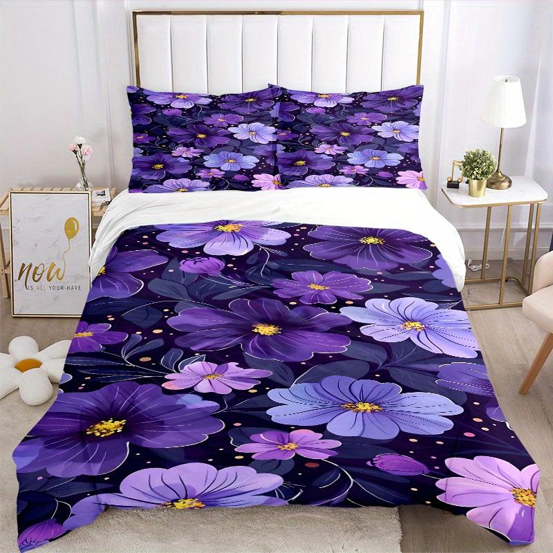 3pcs Floral Pattern Bedding Cover Set, Fashion Classic Popular Print Bedding Set, Soft Comfortable, All Season Use, For Bedrooma0819114