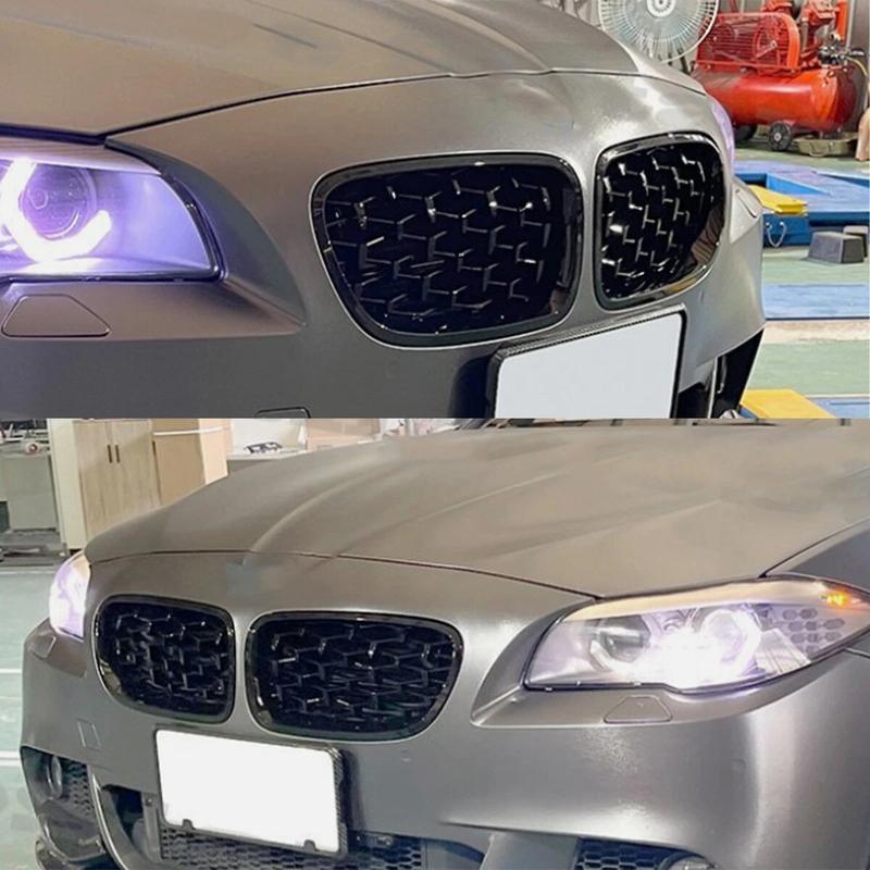 For BMW 5 Serries F10 F18 2010-2016 Front Hood Kidney Bumper Racing Grille Mesh Diamond Style Grill Car Replacement Accessories
