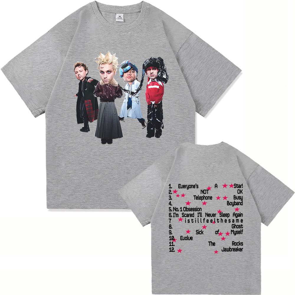 

5 Seconds of Summer Футболка Everyones A Star Мода 2025 Альбом ЧоловікиЖінки Одяг Харадзюку Високоякісні Топи Бавовняні Футболки M