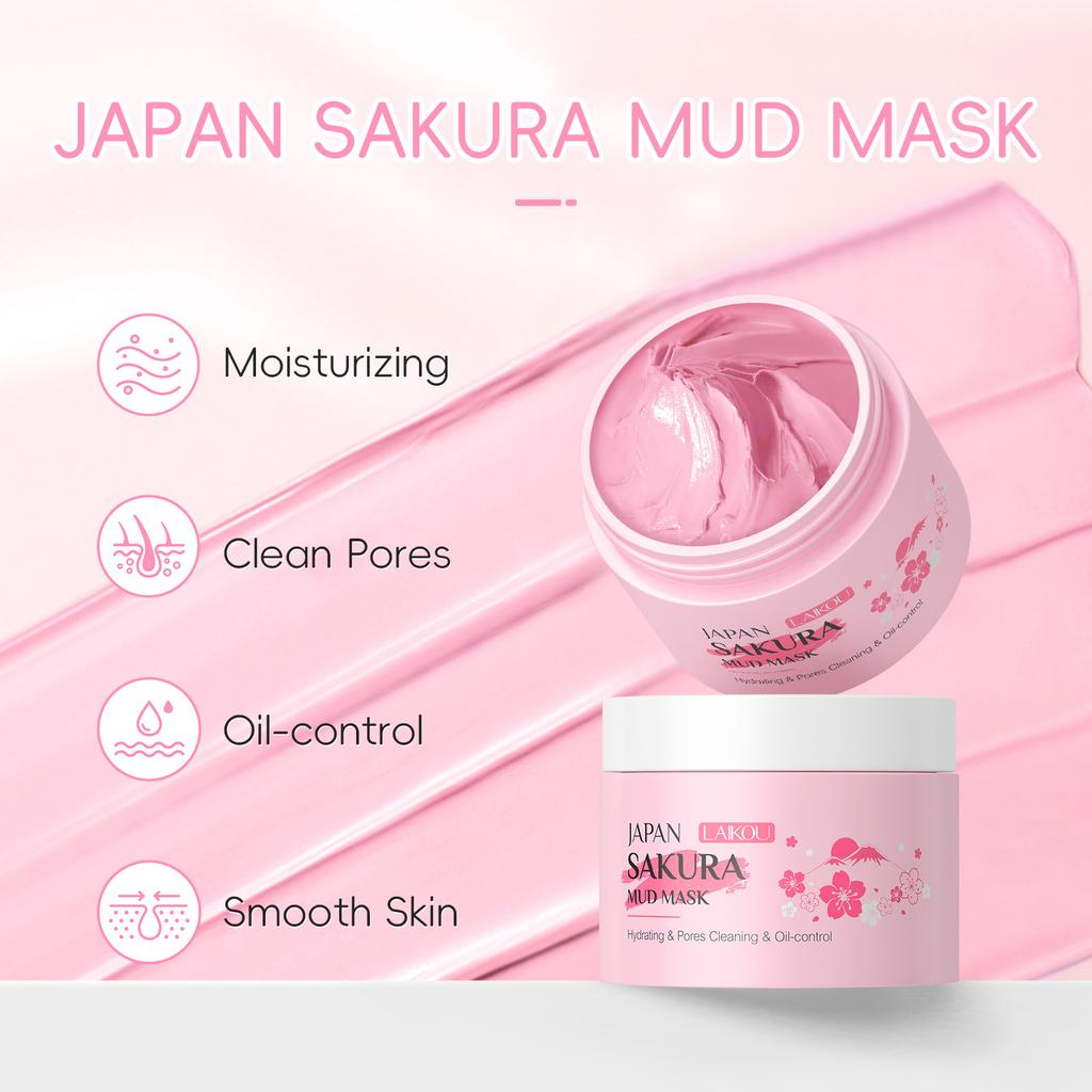 Sakura Maske Zur Gesichtsreinigung Maske Mitesserentferner Mascara Hautpflege Gesichtsmaske Ölkontrolle Porenverfeinerung Hautpflege Maske