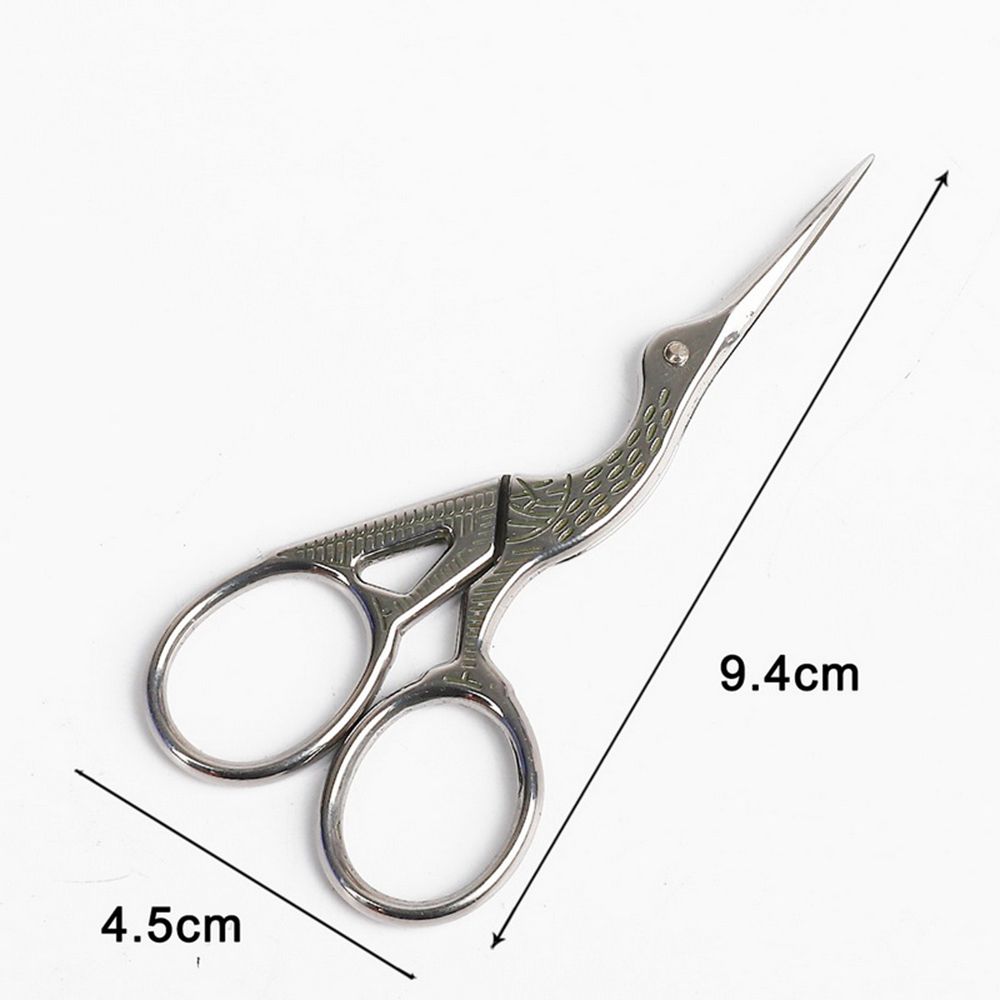 Classic Stork Nail Art Crane Embroidery Cutters Scissors Shears Tailor Scissors Sewing Tool