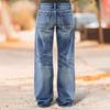 European and American All-season Women's Casual Straight Jeans