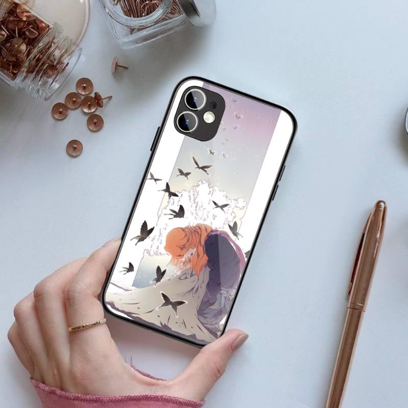 Rangiku Bleach Manga Phone Case For IPhone 14 13 12 11 XS X 8 7 6 Plus Mini Pro Max SE 2022 Black PC TPU Glass Phone Cover